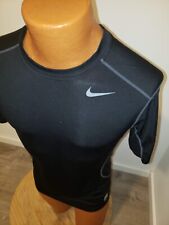 (Pequeña) Camiseta Nike Pro Combat para Hombre Negra Ajustada Calce Ajustado Swoosh Dri Fit Logotipo segunda mano  Embacar hacia Mexico