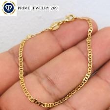 Pulsera Eslabón Marinero Lleno de Oro 14K Relleno Bebé Niños Cadena/Pulso Para Niño segunda mano  Embacar hacia Mexico