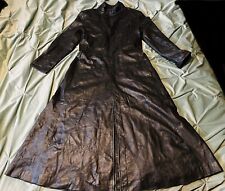 Leather trench coat for sale  BEDALE