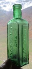 Botella verde PISOS CURE HAZELTINA & CO, usado segunda mano  Embacar hacia Argentina