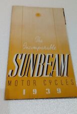 Sunbeam motorcycle brochure. for sale  BROMSGROVE