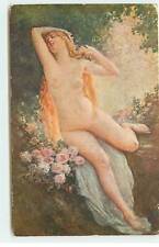 Used, Nude - painting - Paris Salon - Albert Fourié - Awakening - ed. Rabbit No. 1534 for sale  Shipping to South Africa