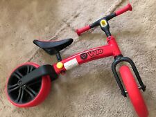 Toddler Balance 3 wheel Training Bike 9 Inch Y Velo Junior Wheels Red for sale  Shipping to South Africa