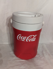Coleman 1 Gallon Coca-Cola Coke Jug Beverage Cooler Spout Twist-On Lid Red USA for sale  Shipping to South Africa