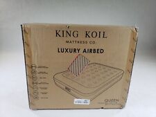 Used, King Koil Luxury Air Mattress with Built-in Pump 13” Queen Inflatable Airbed for sale  Shipping to South Africa