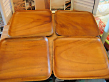 Conjunto de 4 placas quadradas de madeira vintage feitas à mão cerca de 11 3/4" X 12" comprar usado  Enviando para Brazil