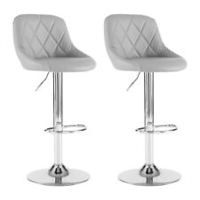 Bar Stool Chairs for Kitchen Counter Height Adjustable Swivel Barstools Grey for sale  Shipping to South Africa