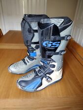 Used, BMW Motorrad GS Motorcycle Motorcross MX Enduro Boots Blue White Grey Size 45 for sale  Shipping to South Africa