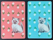 Kitten Cat 2 Single Swap Playing Cards Pair Ace Spades, used for sale  Shipping to South Africa