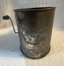 BROMWELL'S #39 Three Cup Measuring Sifter Vintage Kitchen Tool Made in USA for sale  Shipping to South Africa