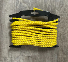 Cuerda marina de polipropileno amarillo - soporte para carrete negro para más de 20 pies, usado segunda mano  Embacar hacia Argentina