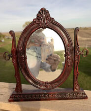 Marco de Cuadro Espejo Espejo Victoriano Adornado Ovalado Inclinable De Colección Diseño Británico segunda mano  Embacar hacia Argentina