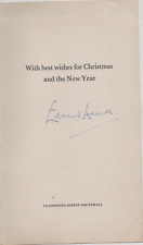 Edward heath autograph for sale  HEATHFIELD