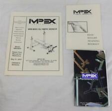 Used, IMPEX WM-MXS Olympic Bench Owner's Manual Accessorioes & Basic Weight Training for sale  Lafayette
