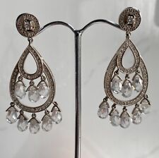 Brincos de gota vintage de prata esterlina com diamante CHANDALIER 4cm RED CARPET PRONTO comprar usado  Enviando para Brazil