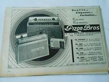 Publicité 1967 transistors d'occasion  La Verpillière