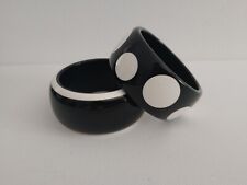 Black white bangles for sale  DEREHAM