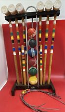 Juego de croquet de madera Forster de colección para 6 jugadores con soporte para juego de patio segunda mano  Embacar hacia Argentina