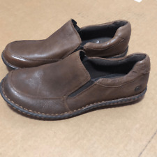 Zapatos mocasines sin cordones de cuero para mujer Born marrón talla 7,5 M, usado segunda mano  Embacar hacia Argentina