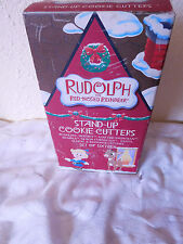 Cortadores de biscoito Rudolph nariz vermelho renas stand up 2007 ~16 cortadores e receita~ comprar usado  Enviando para Brazil