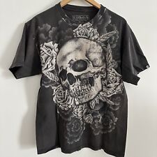 Camisa masculina estilo emo punk grunge caveira aflição estrela prata MallGoth Y2K tamanho G comprar usado  Enviando para Brazil