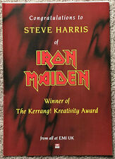 IRON MAIDEN - STEVE HARRIS 1995 full page UK magazine ad comprar usado  Enviando para Brazil