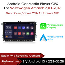 9" Android 13 CarPlay Auto carro estéreo unidade principal GPS para Volkswagen Amarok 11-16, usado comprar usado  Enviando para Brazil