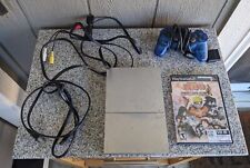 OEM Sony PS2 PlayStation 2 Slim SILVER Console Bundle Slimline System (READ), used for sale  Shipping to South Africa