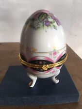 Oeuf porcelaine motif d'occasion  Peymeinade