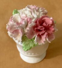 Royale Stratford, Fine Bone China, Pink White Flower Basket, Mini, 2.25x1.75, used for sale  Shipping to South Africa