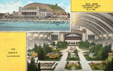 Usado, Postal antigua década de 1950 Bola cuarto convenio Hall Playground Atlantic City Nueva Jersey segunda mano  Embacar hacia Spain