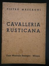 Cavalleria rusticana libretto usato  Novara