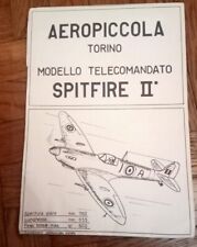 AEROPICCOLA TORINO REMOTE CONTROLLED MODEL SPITFIRE II CONSTRUCTION FLOOR for sale  Shipping to South Africa