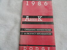 1986 dodge aries for sale  USA