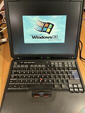 Używany, IBM Thinkpad R31 Windows 98 Laptop dla kolekcjonerów retro vintage DOS Gaming 95 XP na sprzedaż  Wysyłka do Poland