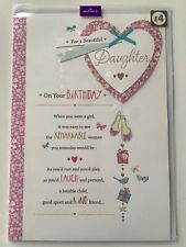 Daughter birthday card for sale  LOUTH