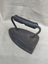 Cast Iron Vintage #8 Handheld Iron for clothing Old Iron  Pound wood handle for sale  Shipping to South Africa