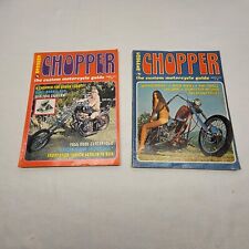 Lote de 2 Revistas Chopper Vintage 1975 Edición Primavera e Invierno, usado segunda mano  Embacar hacia Argentina