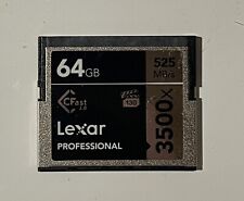 Tarjeta de memoria Lexar CFast 2.0 64gb Professional 3500x segunda mano  Embacar hacia Argentina