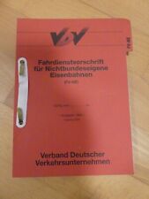 Fahrdienstvorschrift nichtbund gebraucht kaufen  Lichtenfels