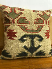 Capa de almofada asteca vintage 18 polegadas Kilim fronha feita à mão lã boho capa comprar usado  Enviando para Brazil