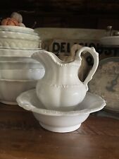 Vintage Ironstone Inspired Pitcher Basin Set for sale  Shipping to South Africa