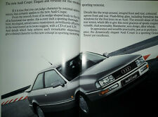 Audi coupe brochure for sale  BOURNE