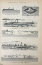 Antique print torpedoes for sale  TORRINGTON