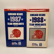 Fitas VHS Chicago Bears Team Highlights 1987 e 1988 testadas comprar usado  Enviando para Brazil