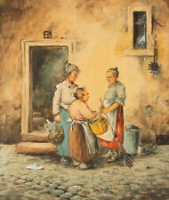 Sąsiedzki lausch trzy zaciekłe kobiety, Aq. Komiks 1850-1899 Nieznany (19. wiek) na sprzedaż  Wysyłka do Poland