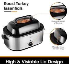 Sunvivi 24QT Electric Roaster Oven w/ Viewing Lid, Large Turkey Roaster, used for sale  Shipping to South Africa