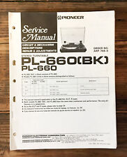 Reproductor de discos/tocadiscos Pioneer PL-660 manual de servicio *Original* #2 segunda mano  Embacar hacia Argentina