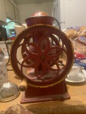 Antique Cast Iron John Wright Inc. Wrightsville Double Wheel Coffee Grinder Mill for sale  Twin Falls