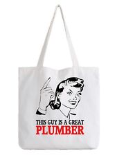 Plumber tote bag for sale  ENFIELD